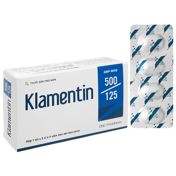 Klamentin 500/125 trị nhiễm khuẩn
