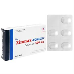 Zinmax-Domesco 500mg trị nhiễm khuẩn đường hô hấp