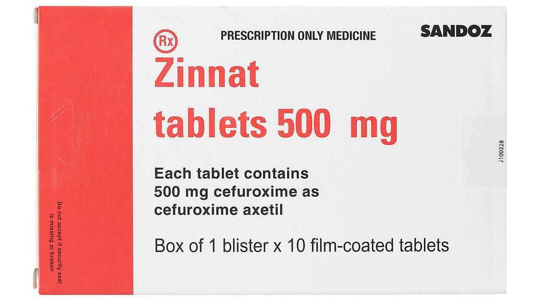 Zinnat Tablets 500mg trị nhiễm khuẩn