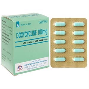 Doxycycline Mekophar 100mg trị nhiễm khuẩn do bệnh Brucella, bệnh tả