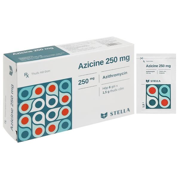 Thuốc cốm Azicine 250mg trị các chứng nhiễm khuẩn