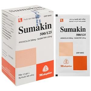 Thuốc bột Sumakin 500/125 trị nhiễm khuẩn
