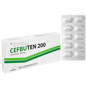 Cefbuten 200 trị nhiễm khuẩn vừa và nhẹ
