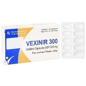 Vexinir 300 trị và phòng ngừa các nhiễm trùng gây ra bởi vi khuẩn