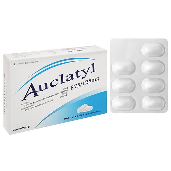 Auclatyl 875/125mg điều trị nhiễm khuẩn