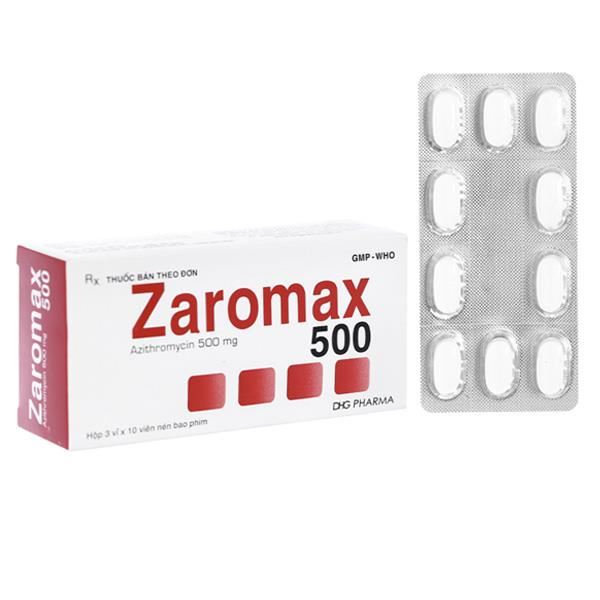 Zaromax 500 trị nhiễm khuẩn