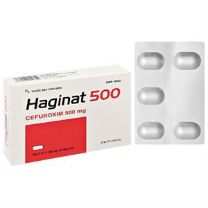 Haginat 500 kháng sinh trị nhiễm khuẩn đường hô hấp