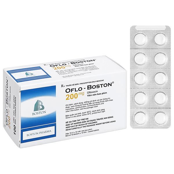 Oflo - Boston 200mg trị nhiễm khuẩn