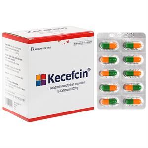 Kecefcin 500mg trị nhiễm khuẩn nhẹ và trung bình