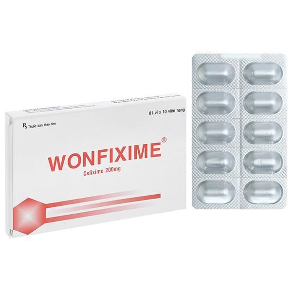 Wonfixime 200mg trị nhiễm khuẩn
