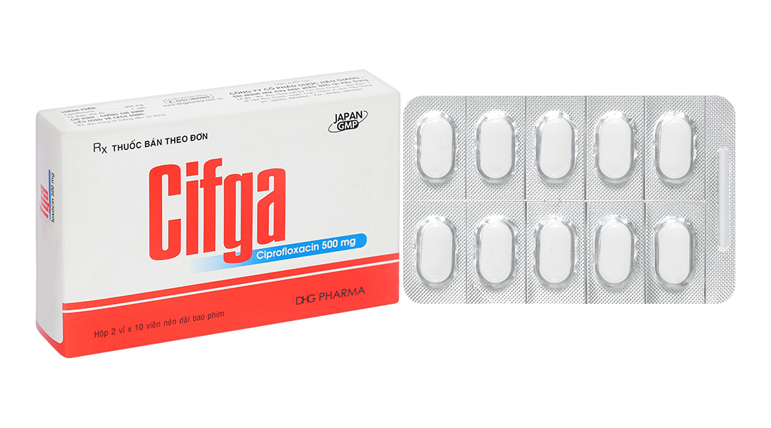 Cifga 500mg trị các trường hợp nhiễm khuẩn