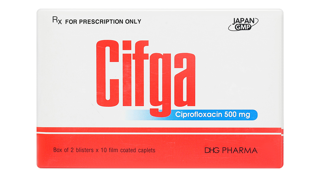 Cifga 500mg trị các trường hợp nhiễm khuẩn