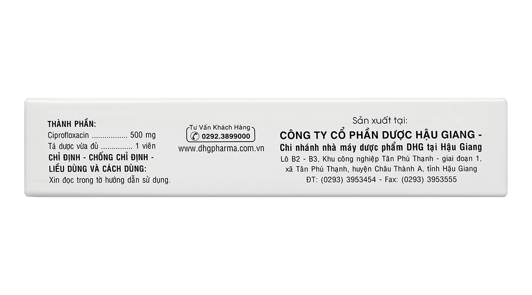 Cifga 500mg trị các trường hợp nhiễm khuẩn