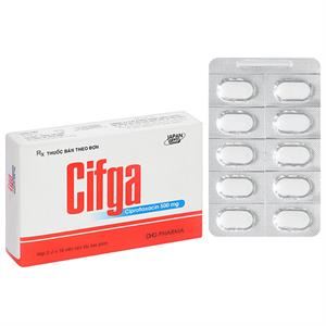 Cifga 500mg trị các trường hợp nhiễm khuẩn