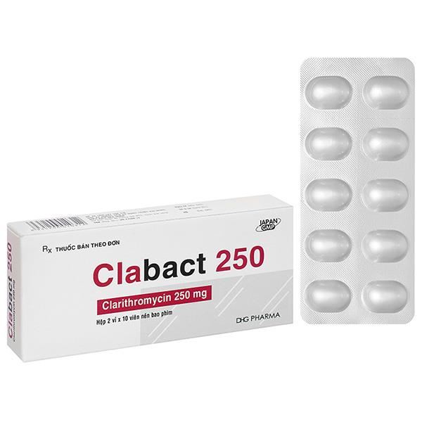Clabact 250 điều trị nhiễm khuẩn