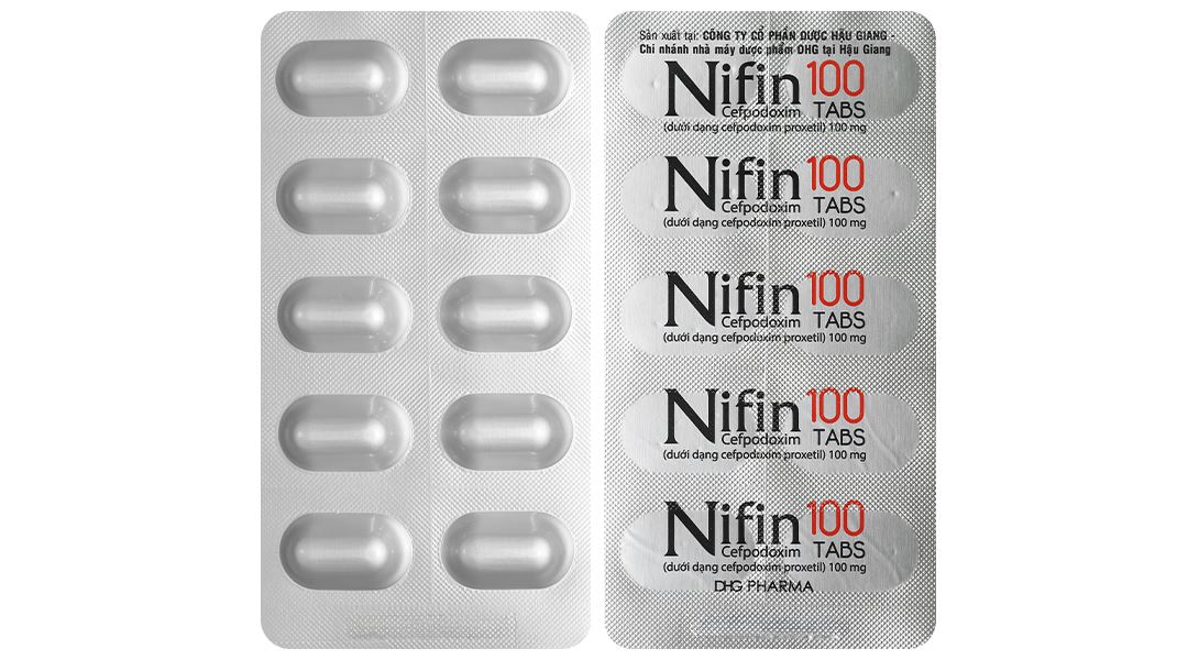 Nifin 100mg trị nhiễm khuẩn