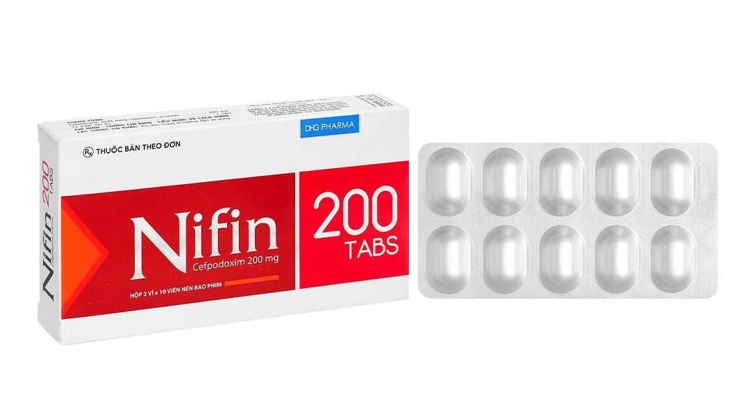 Nifin 200 Tabs trị nhiễm khuẩn từ nhẹ đến trung bình