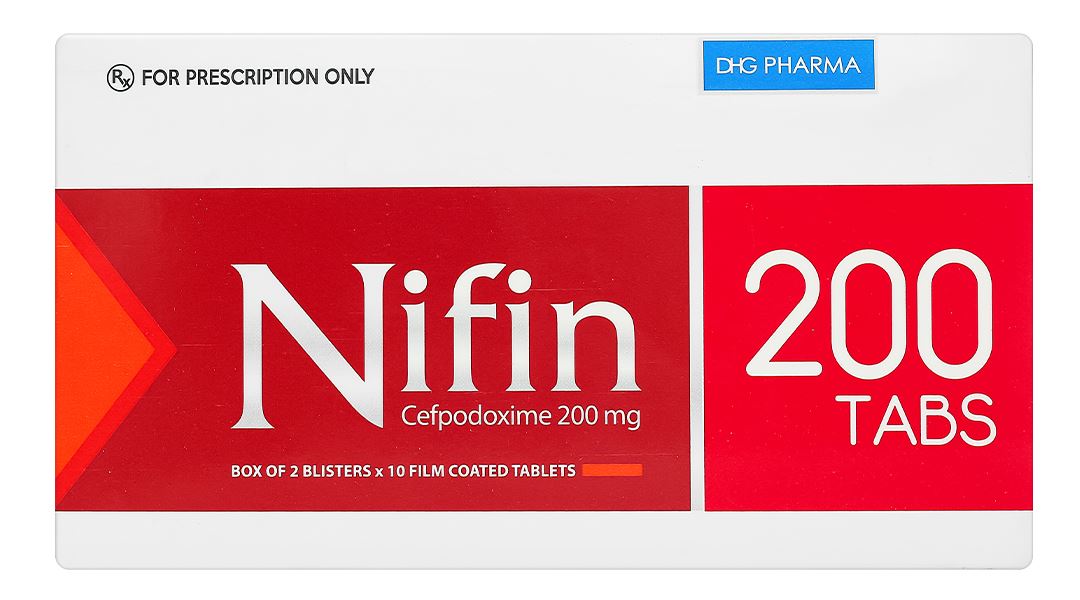 Nifin 200 Tabs trị nhiễm khuẩn từ nhẹ đến trung bình
