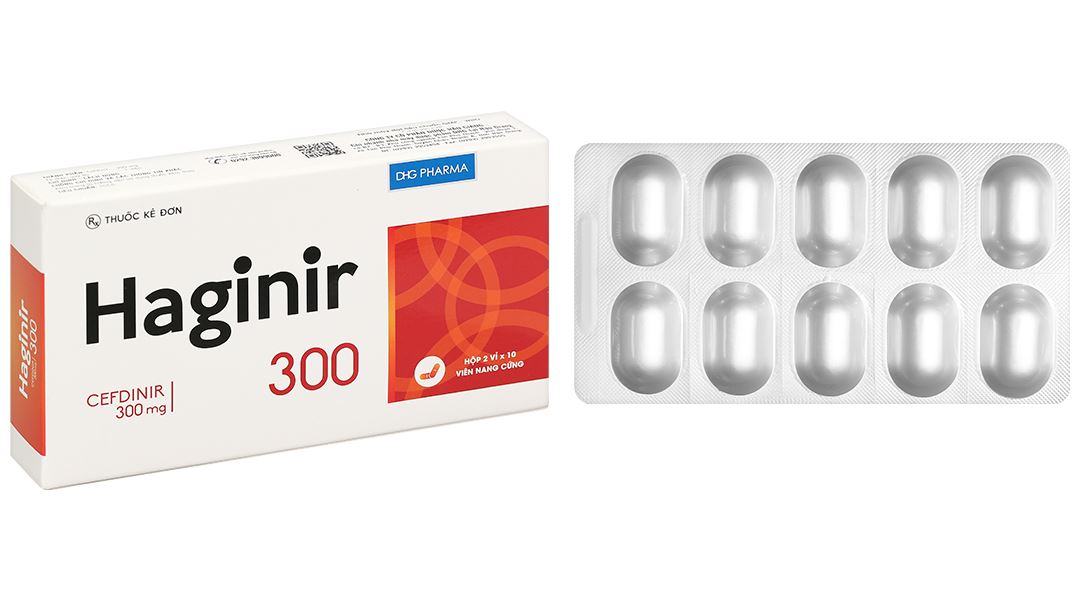 Haginir 300 điều trị nhiễm khuẩn nhẹ đến trung bình