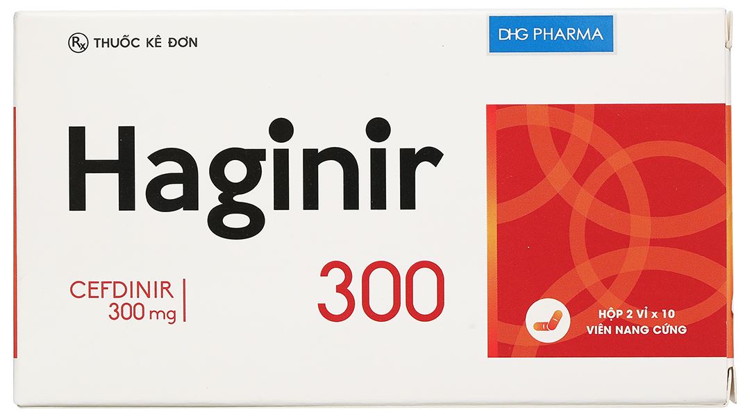 Haginir 300 điều trị nhiễm khuẩn nhẹ đến trung bình