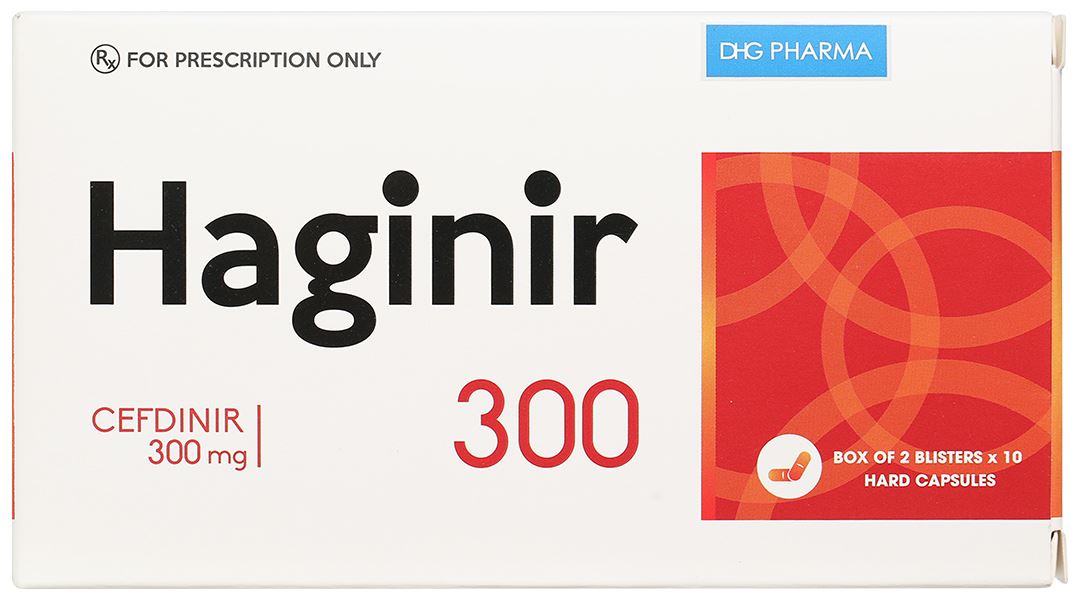 Haginir 300 điều trị nhiễm khuẩn nhẹ đến trung bình