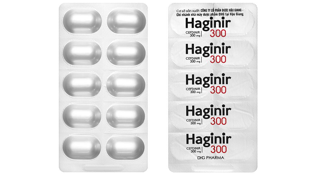 Haginir 300 điều trị nhiễm khuẩn nhẹ đến trung bình