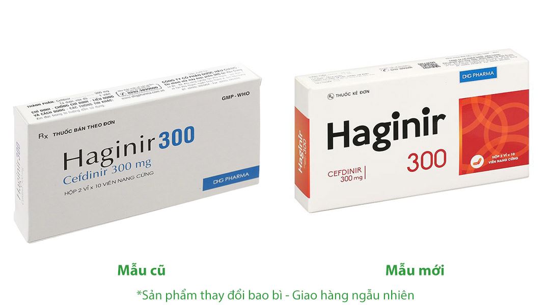 Haginir 300 điều trị nhiễm khuẩn nhẹ đến trung bình