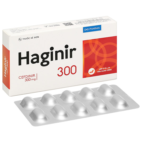 Haginir 300 điều trị nhiễm khuẩn nhẹ đến trung bình