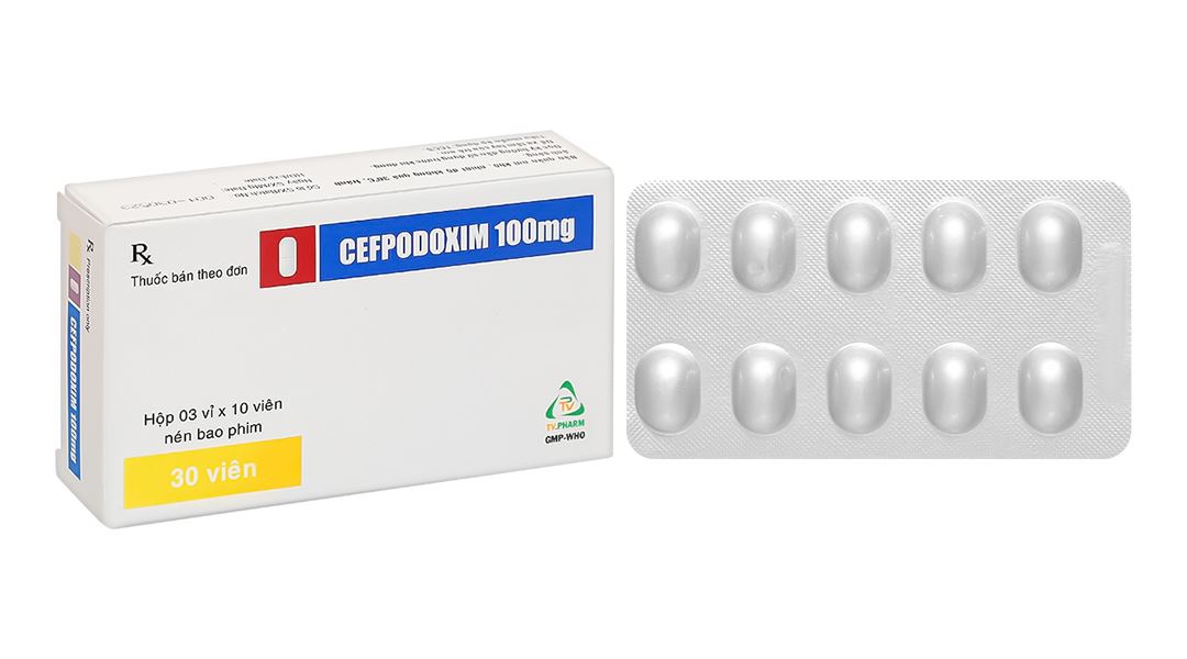 Cefpodoxim TV.Pharm 100mg điều trị nhiễm khuẩn
