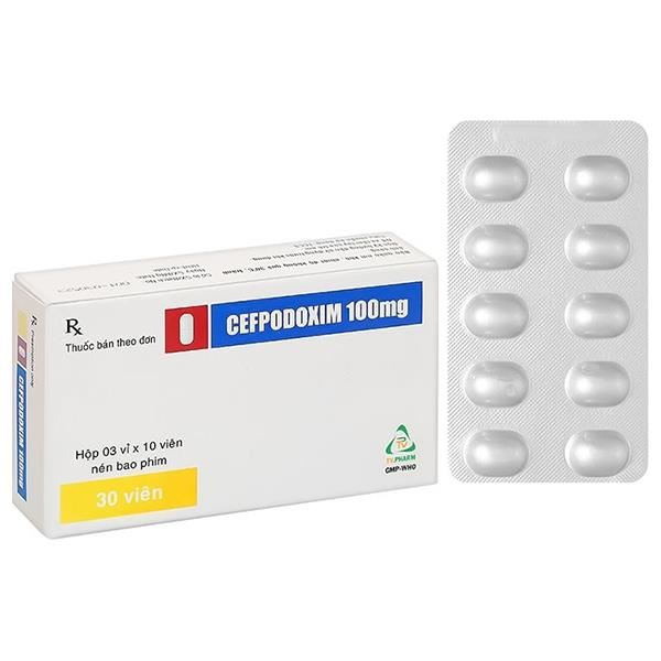 Cefpodoxim TV.Pharm 100mg điều trị nhiễm khuẩn
