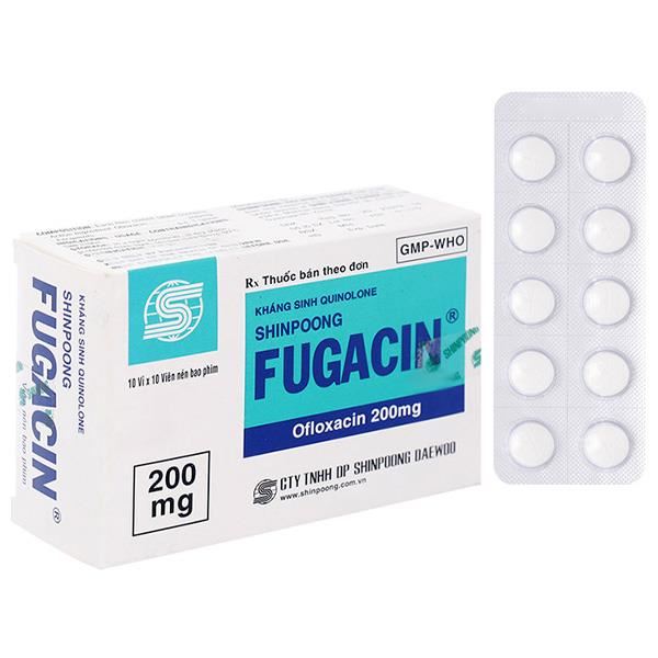 Fugacin 200mg trị nhiễm trùng gây ra bởi các vi khuẩn nhạy cảm