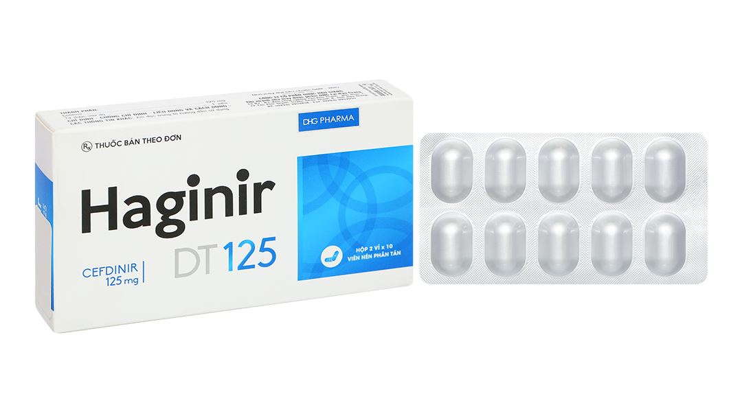 Haginir DT 125 điều trị nhiễm khuẩn từ nhẹ đến vừa