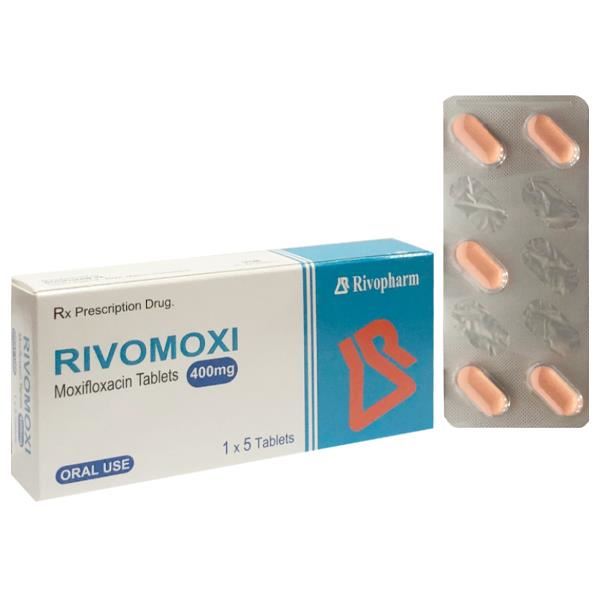 Rivomoxi 400mg trị nhiễm khuẩn