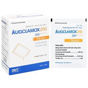 Thuốc bột pha hỗn dịch uống Augclamox 250 trị nhiễm khuẩn