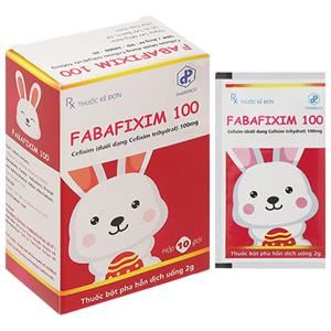 Thuốc bột pha hỗn dịch uống Fabafixim 100 trị nhiễm khuẩn