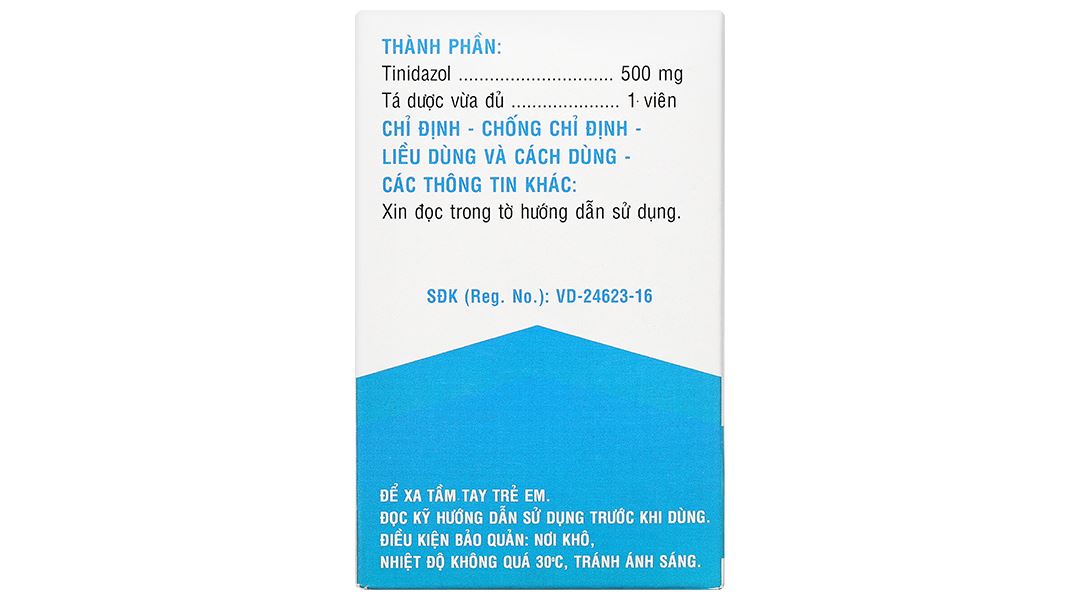 Tinidazol 500 dự phòng nhiễm khuẩn sau phẫu thuật