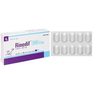 Rinedif 300 Cap trị nhiễm khuẩn từ nhẹ đến trung bình