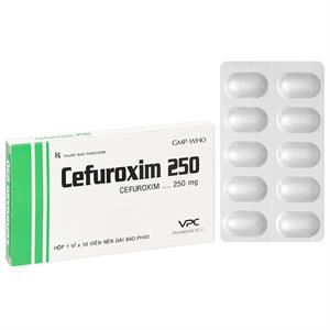 Cefuroxim 250 VPC Pharimexco trị nhiễm khuẩn thể nhẹ đến vừa