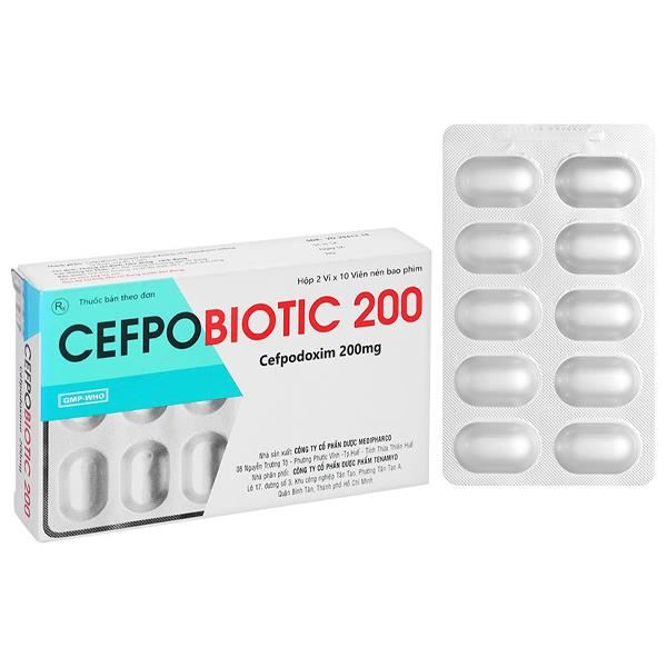 Cefpobiotic 200 điều trị nhiễm khuẩn