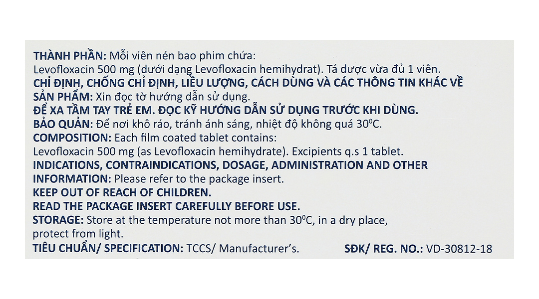Lecifex 500 điều trị nhiễm khuẩn nhẹ, vừa và nặng