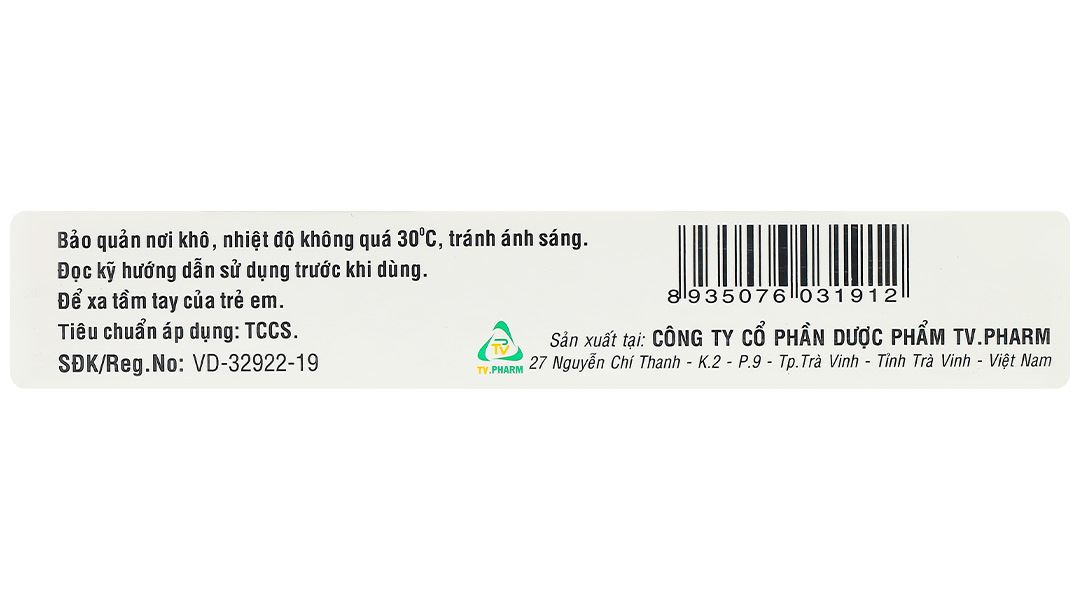 Cefixime 200 TV. Pharm trị nhiễm khuẩn