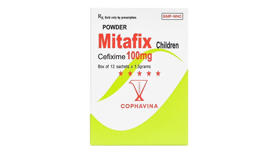 Thuốc bột uống Mitafix trẻ em 100mg điều trị nhiễm khuẩn