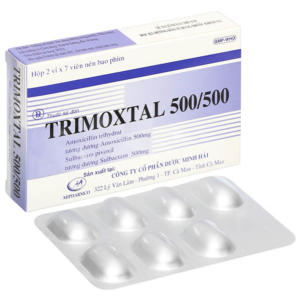 Trimoxtal 500/500 điều trị nhiễm khuẩn do vi khuẩn nhạy cảm