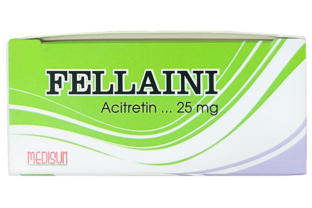 Fellaini 25mg điều trị vẩy nến và bệnh ngoài da