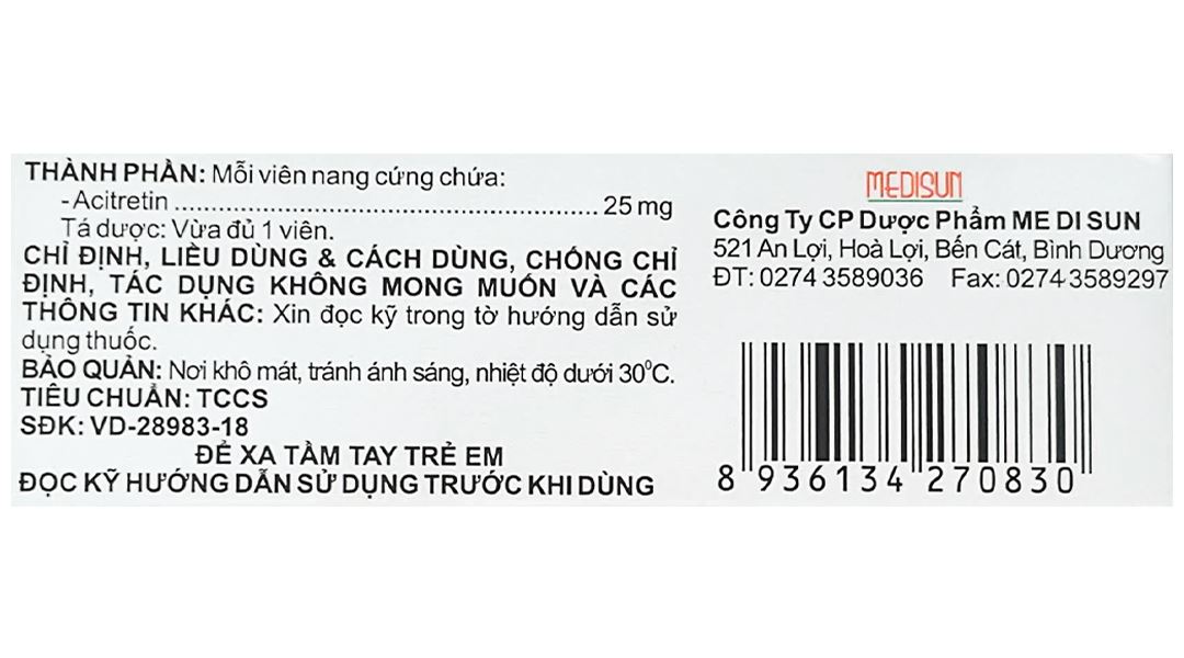 Fellaini 25mg điều trị vẩy nến và bệnh ngoài da