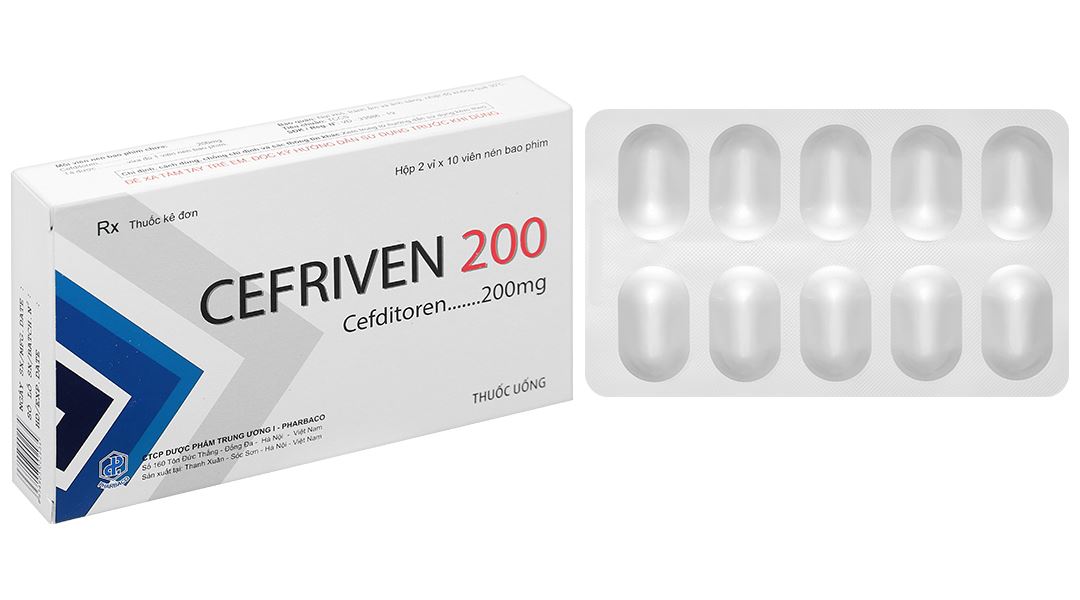 Cefriven 200 điều trị các nhiễm khuẩn đường hô hấp, nhiễm khuẩn da
