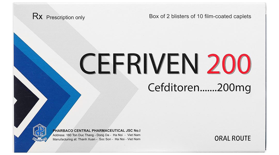Cefriven 200 điều trị các nhiễm khuẩn đường hô hấp, nhiễm khuẩn da