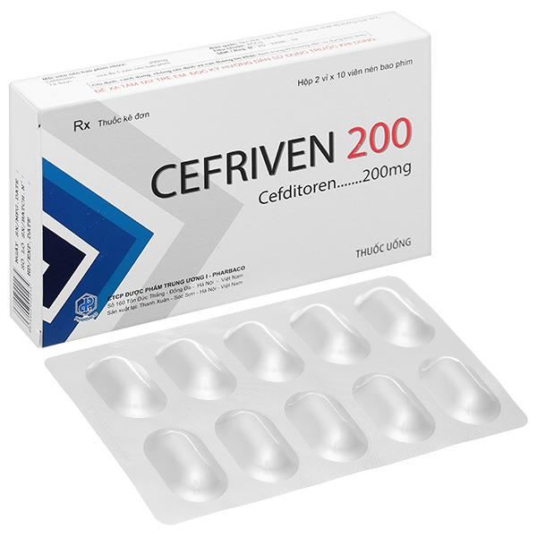 Cefriven 200 điều trị các nhiễm khuẩn đường hô hấp, nhiễm khuẩn da