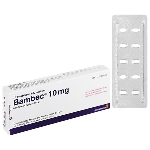 Bambec 10mg điều trị hen phế quản, viêm phế quản mãn tính