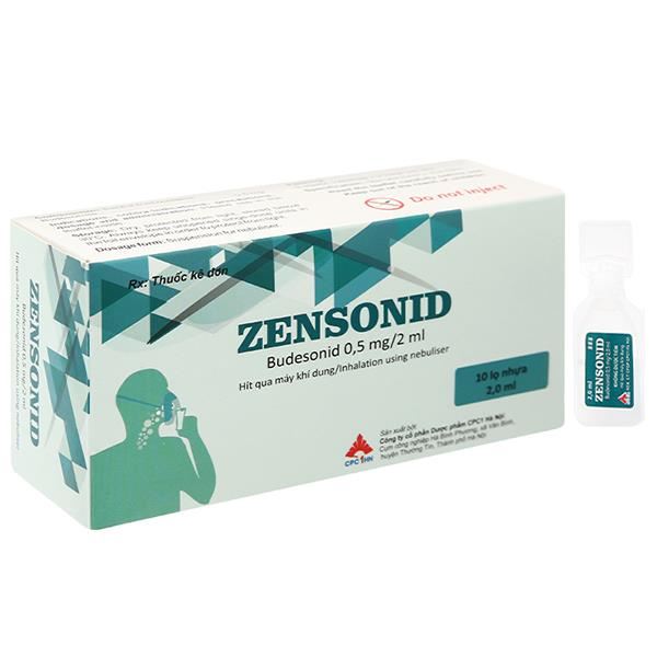 Hỗn dịch khí dung Zensonid 0.5mg/2ml trị hen suyễn